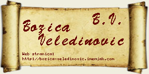 Božica Veledinović vizit kartica